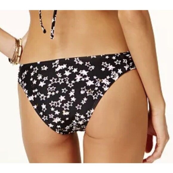 NWT Hula Honey Bikini Bottoms XS Juniors Star Struck Strappy Sides Cheeky - Picture 2 of 9